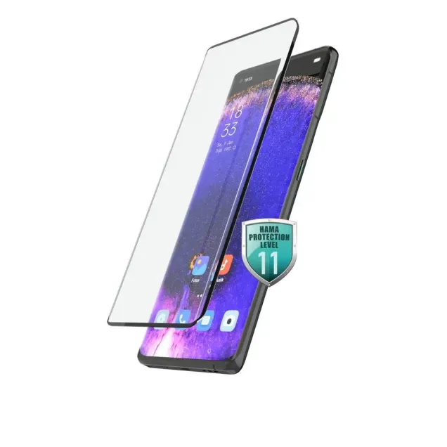 Hama 3D-Full-Screen-Schutzglas Oppo Find X5 Schwarz Transparent