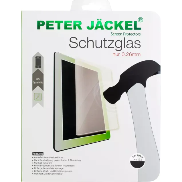 Peter Jäckel 16436 Klare Bildschirmschutzfolie iPad Pro 10.5 1Stück(e) Bildschirmschutzfolie, Transparent