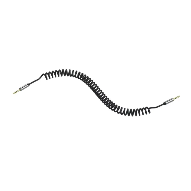 XLayer Kabel Audio-Spiral AUX 3.5 mm Klinkenkabel 2.0 m Schwarz