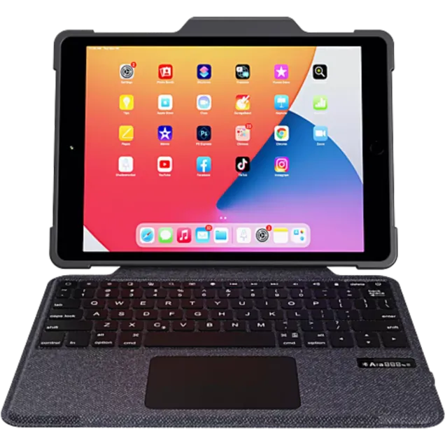 DEQSTER Rugged Touch Keyboard Apple iPad 10.2" Schwarz