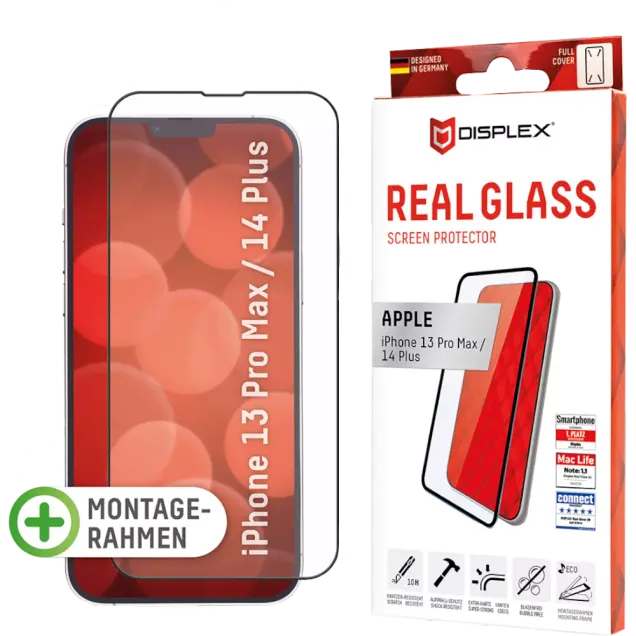 DISPLEX Real Glass FC für Apple iPhone 14 Plus, 13 Pro Max