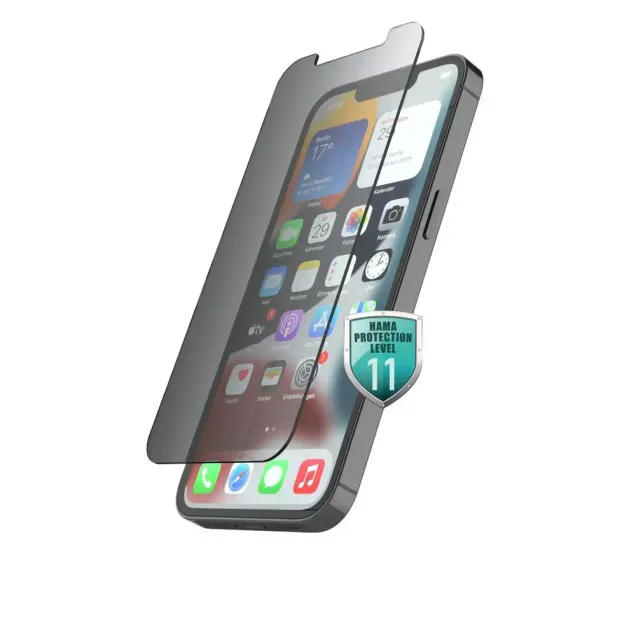 Hama Echtglas-Displayschutz Privacy Apple iPhone 13/13 Pro/14 Transparent