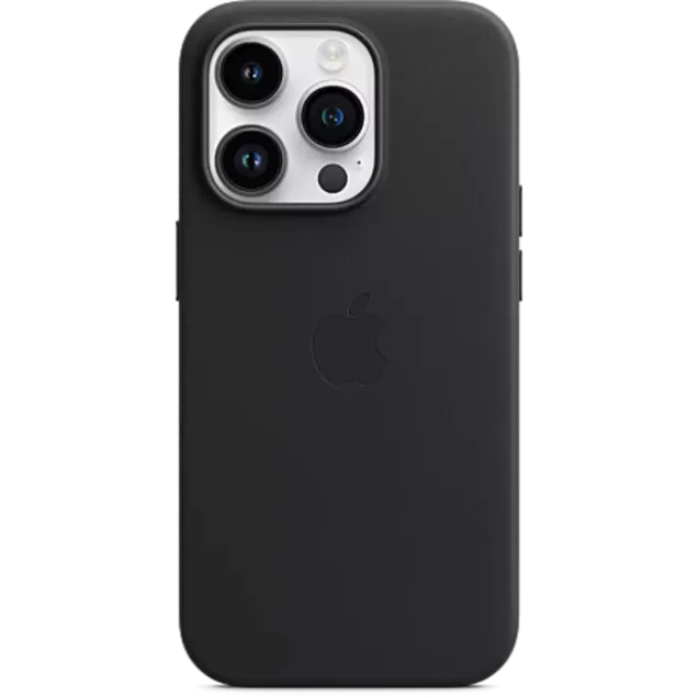 Apple Leder Case iPhone 14 Pro Max Mitternacht