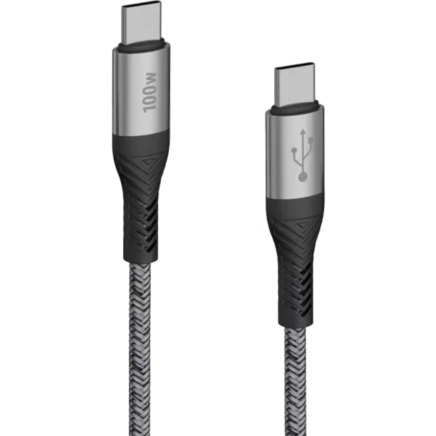 Syllucid USB-C auf USB-C long-life cable (1,2m) Grau