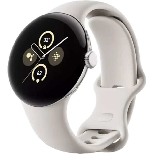 Google Pixel Watch 2 WiFi Silber Porclain