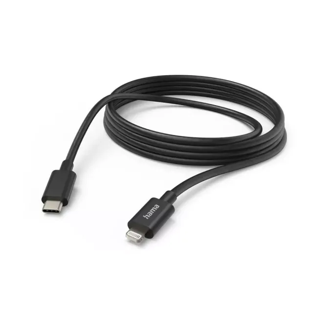 Hama USB-Kabel USB-C - Lightning Schwarz