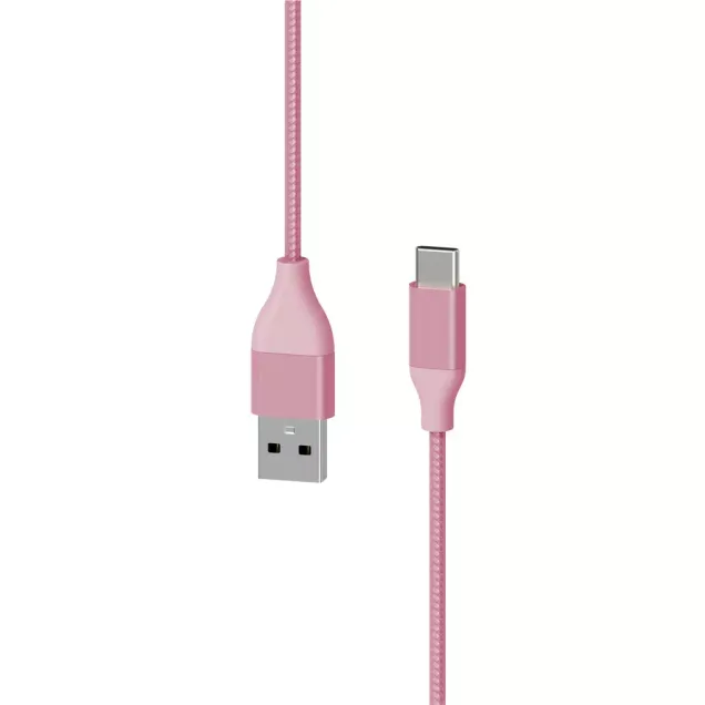 XLayer PREMIUM Metallic USB to Type C (USB-C) Cable 1.5 m (Fast Charging 3A/USB 2.0) Rose
