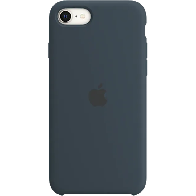 Apple Silikon Case iPhone SE Abyssblau