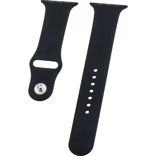 Peter Jäckel WATCH BAND Apple Watch Ultra 49mm/ Watch 45/44mm (Series 4 - 9)/ 42mm (Series 1 - 3) Silicon Schwarz
