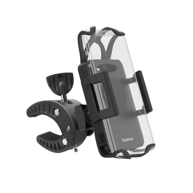 Hama Fahrrad-Handyhalterung Strong 360 Grad drehbar univers. Smartphones Schwarz