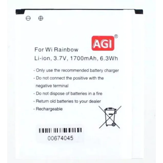 AGI Akku kompatibel mit Fly IQ 451 Vista Schwarz
