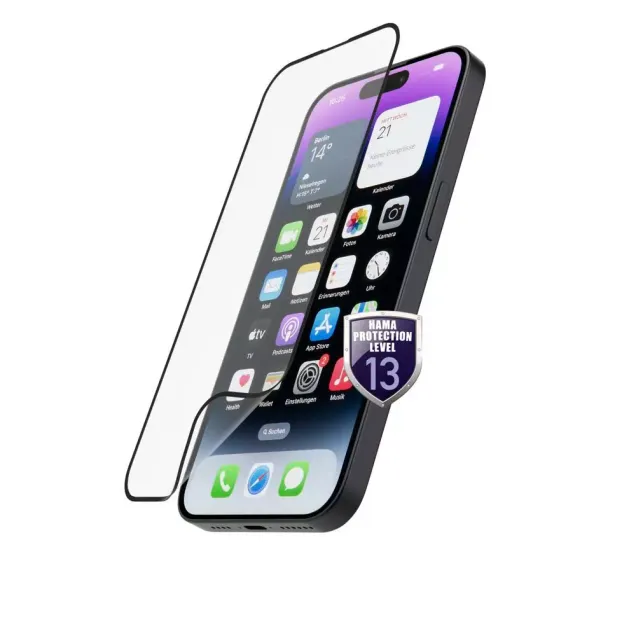 Hama Flexibler Displayschutz Hiflex Eco Full-Cover Apple iPhone 15 Pro Transparent