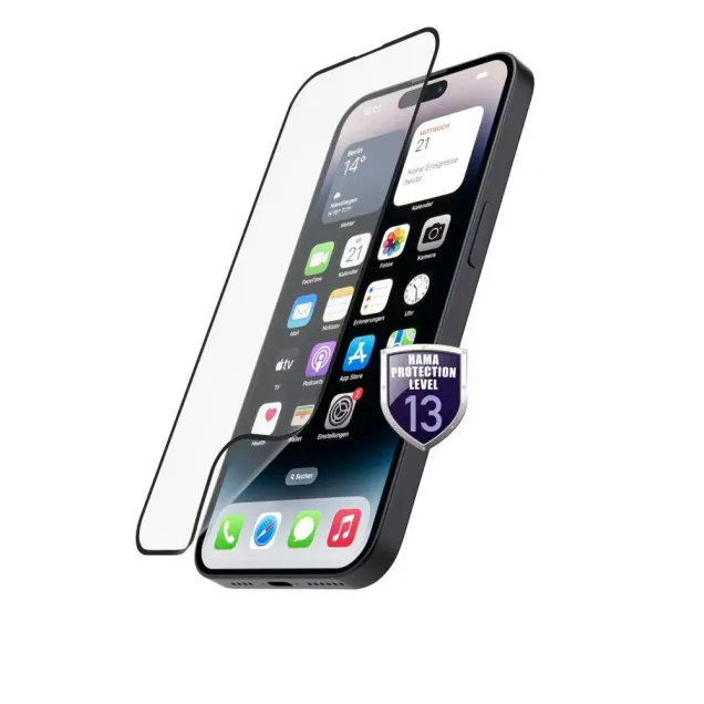 Hama Flexibler Displayschutz Hiflex Eco Full-Cover iPhone 15 Pro Max Transparent