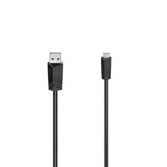 Hama Mini-USB-Kabel USB 2.0 480 Mbit/s 0,75 m Schwarz