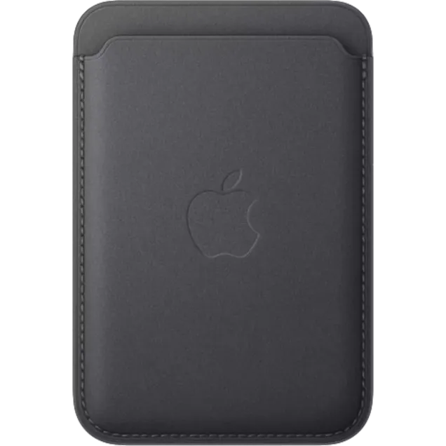 Apple iPhone Feingewebe MagSafe Wallet Schwarz