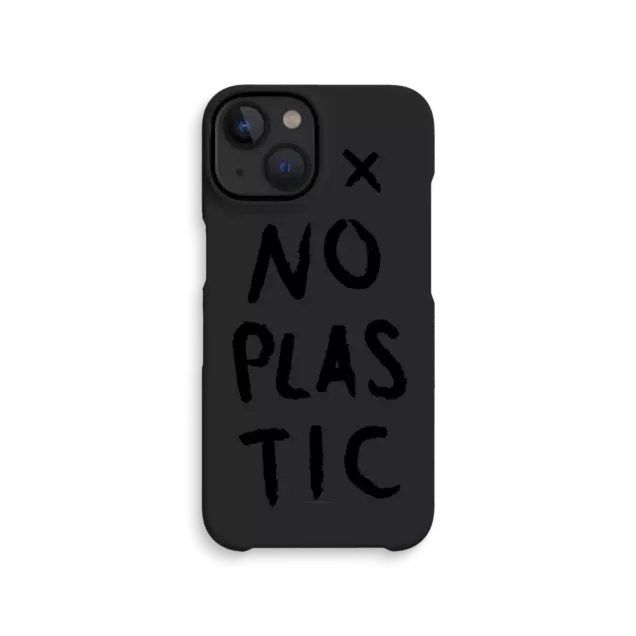 agood Back Case No plastic iPhone 14 Charcoal Black