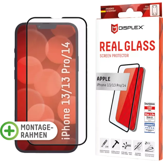DISPLEX Real Glass FC für Apple iPhone 14, 13, 13 Pro
