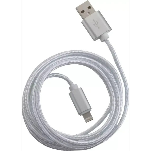 Peter Jäckel FASHION 1,5m USB Data Cable Apple Lightning mit Sync- und Ladefunktion Weiß