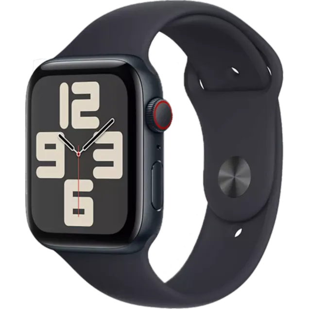Apple Watch SE (2023) Aluminium Sportarmband Mitternacht/Mitternacht M/L
