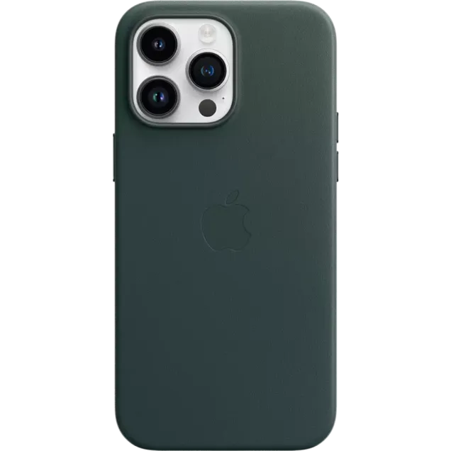 Apple iPhone 14 Pro Max Leder Case mit MagSafe Waldgrün