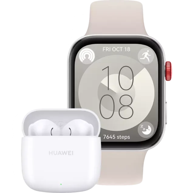 Huawei Watch Fit 3 Solo-B09S Mondweiß + Freebuds SE 2 White