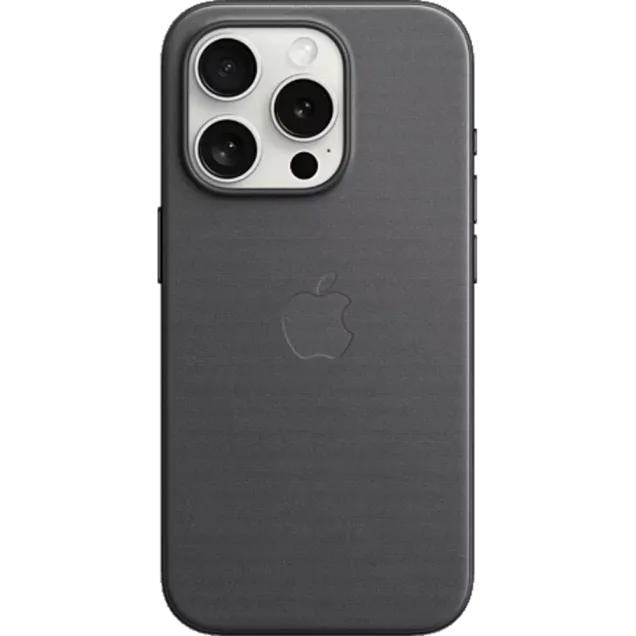 Apple Feingewebe Case iPhone 15 Pro Max mit MagSafe Schwarz