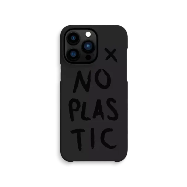 agood Back Case No plastic iPhone 14 Pro Max Charcoal Black