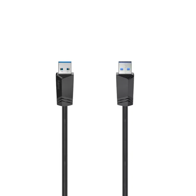 Hama USB-Kabel USB-3.0 A-Stecker - A-Stecker 5 Gbit/s Schwarz