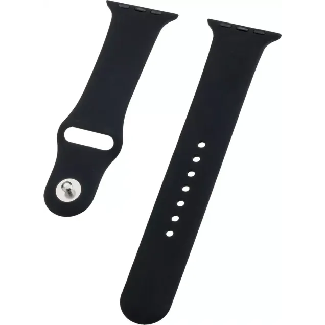 Peter Jäckel WATCH BAND Apple Watch 41/40mm (Series 4 - 9)/ 38mm (Series 1 - 3) Silicon Schwarz