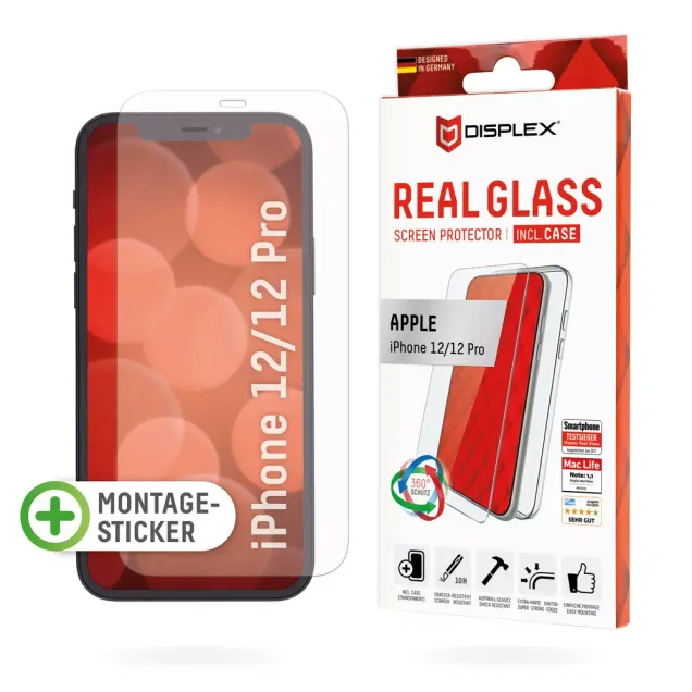 Displex Real Glass + Case Apple iPhone 12/12 Pro Transparent