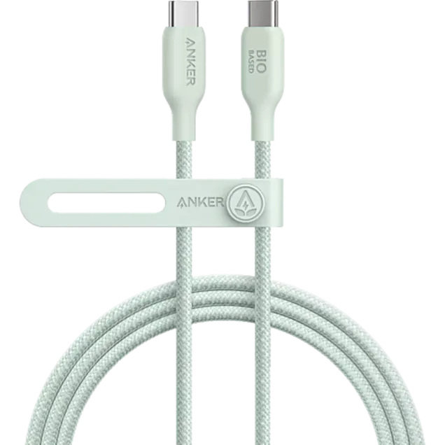 Anker Bio-Based USB-C auf USB-C Kabel 180 cm Grün
