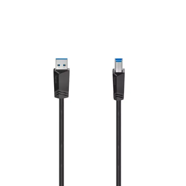 Hama USB-Kabel USB-3.0 A-Stecker - B-Stecker 5 Gbit/s Schwarz