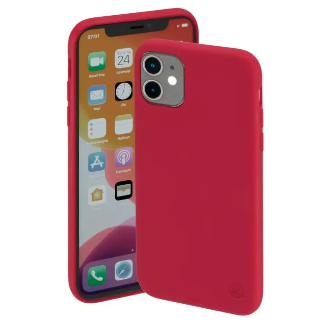 Hama Cover Finest Feel Apple iPhone 12 mini Rot