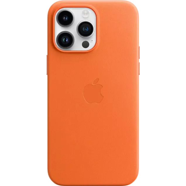 Apple iPhone 14 Pro Max Leder Case mit MagSafe Orange