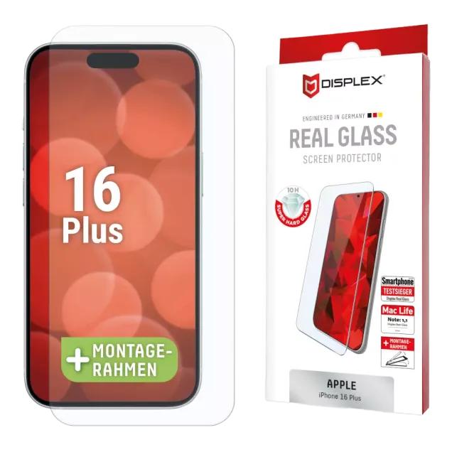 Displex Real Glass iPhone 16 Plus Transparent