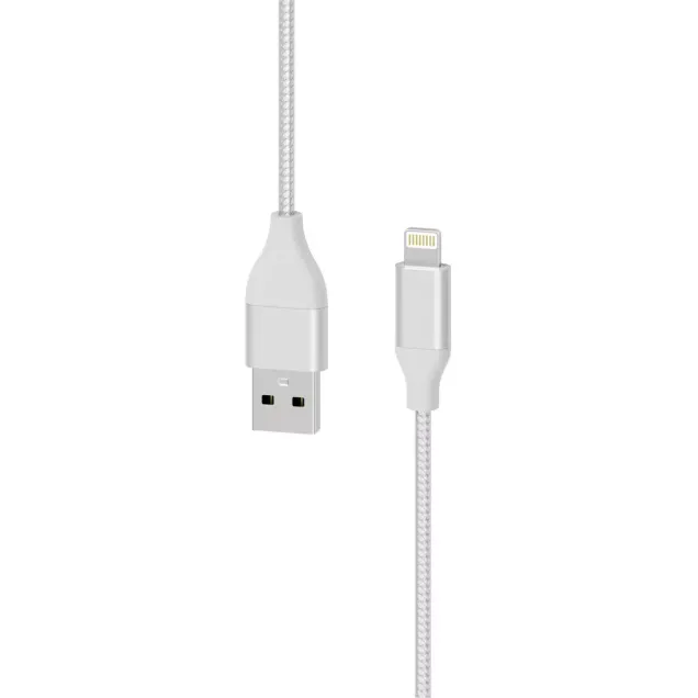 XLayer Kabel PREMIUM Metallic USB to Lightning 1.5 m Silber