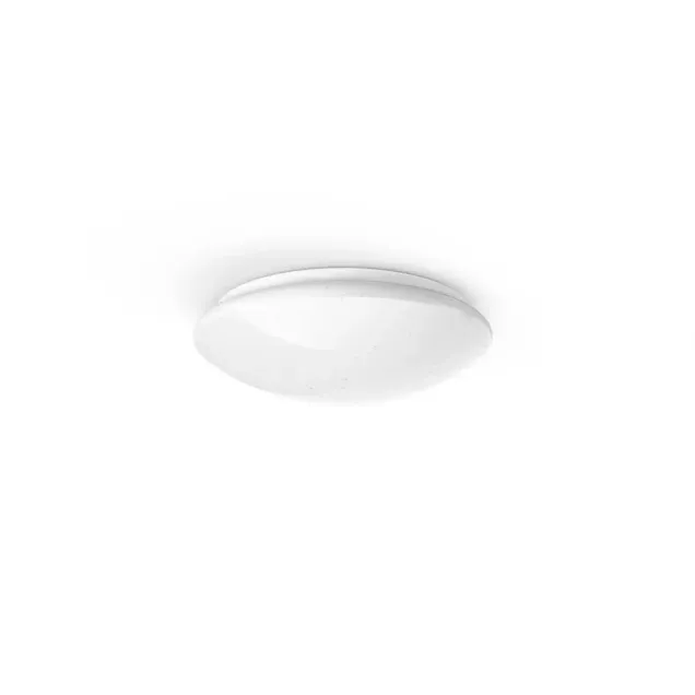 Hama WLAN LED-Deckenleuchte Glitzer Sprach/Appsteuerung dimmbar Ø 30 cm Weiß