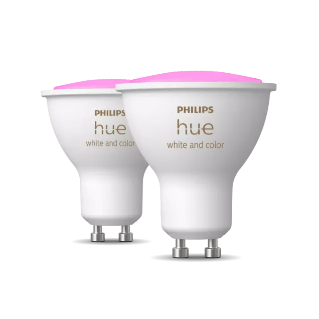 Philips Hue White & Color Ambience GU10 Doppelpack Weiß