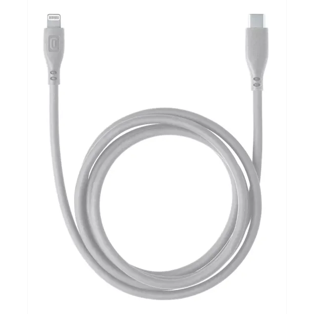 Cellularline S.p.A. Soft Data Cable USB Typ-C/ Lightning 1,2m Grau