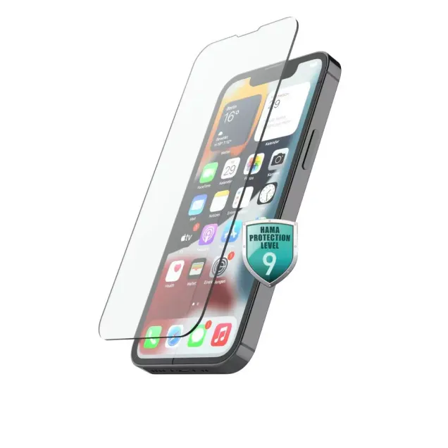 Hama Echtglas-Displayschutz Premium Crystal Glass iPhone 13/13 Pro/14 Transparent