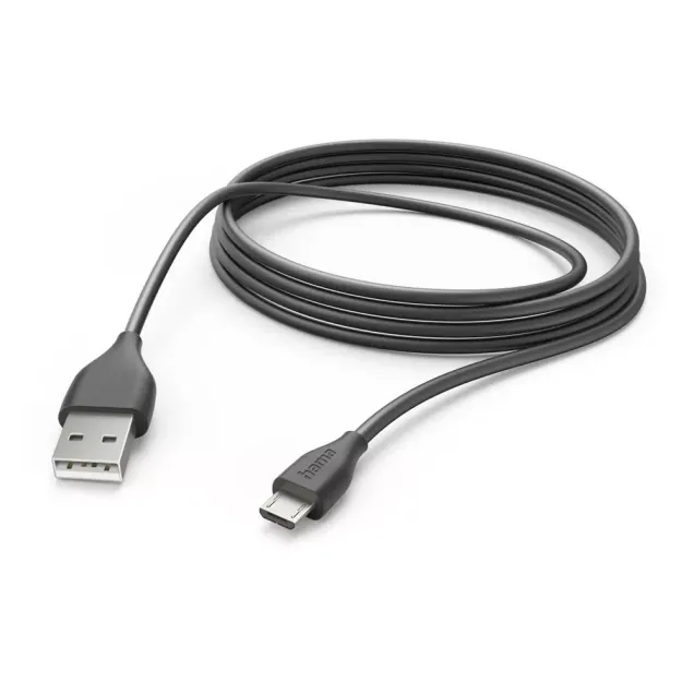 Hama Ladekabel USB-A - Micro-USB 3 m Schwarz
