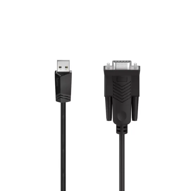Hama USB-Kabel USB-2.0 Sub-D-Stecker (9-polig) - USB-A-Stecker Schwarz