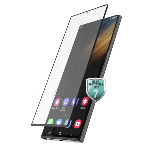 Hama Full-Screen-Schutzglas Samsung Galaxy S23 Ultra Schwarz Transparent