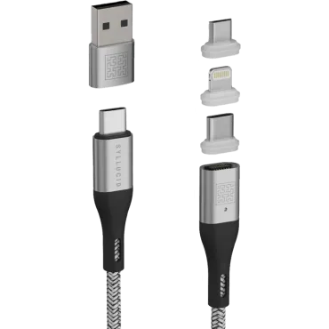 Syllucid Universal USB Ladekabel mit Reisebox