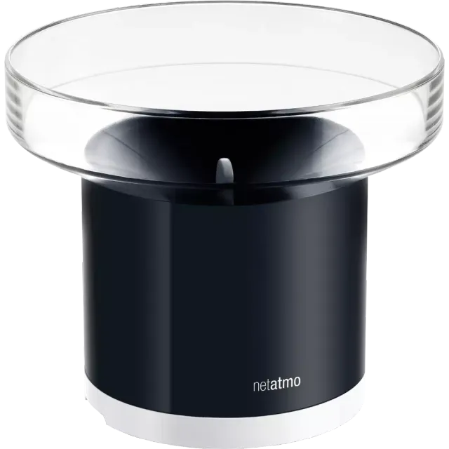 Netatmo Regenmesser Schwarz