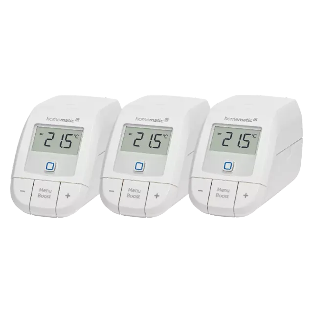 Homematic IP Heizkörperthermostat – basic 3er Set Weiß