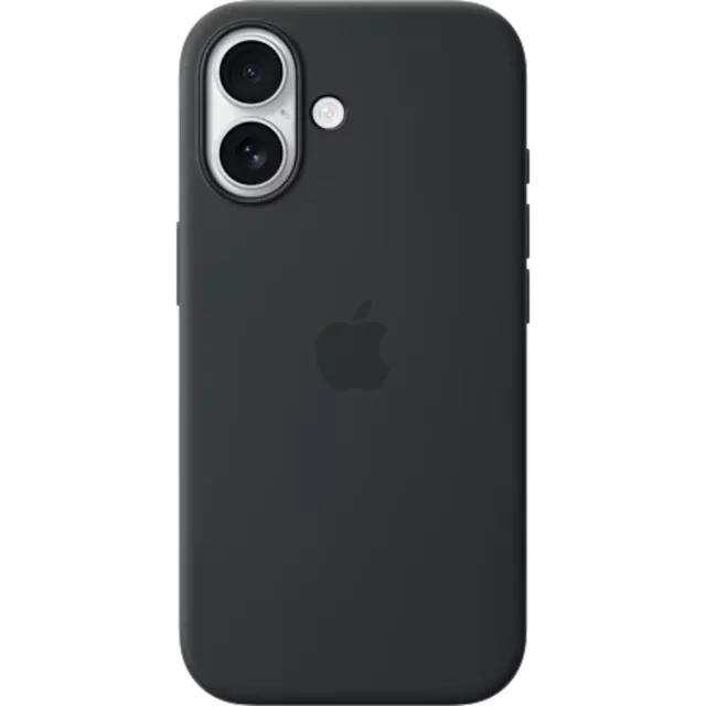Apple Silikon Case MagSafe iPhone 17 Schwarz