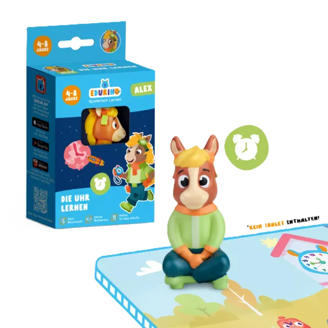 Edurino Figur Alex - Erste Uhrzeiten Bunt