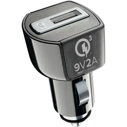 Cellularline USB Car Charger Kit 18W Typ-C Schwarz