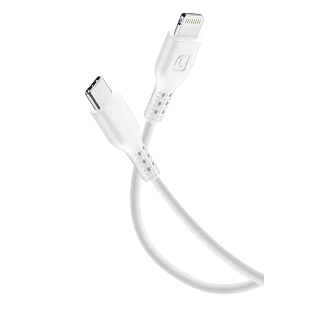 Cellularline Power Data Cable 1,2 m USB Typ-C/ Lightning Weiß